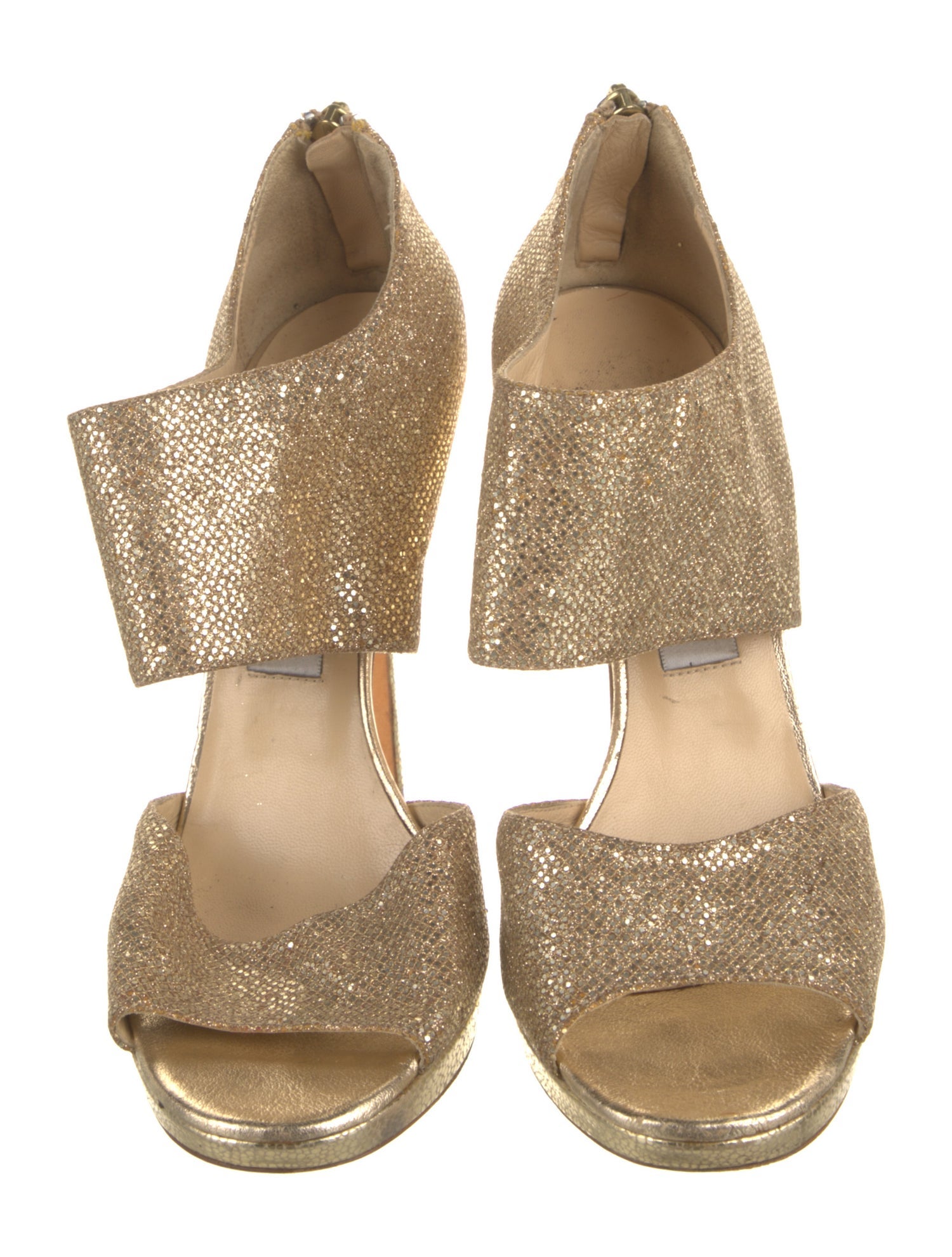 Jimmy Choo Glitter Glitter Accents Sandals